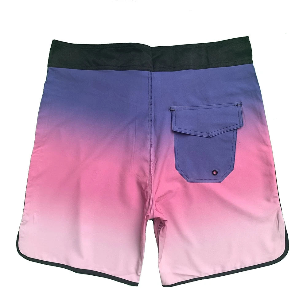 Men‘s Brand BoardShorts 4-Way Elasticity Bermuda Beach Surf Shorts Quick-dry Board Shorts Waterproof Beach Surf Pants Swim Trunk