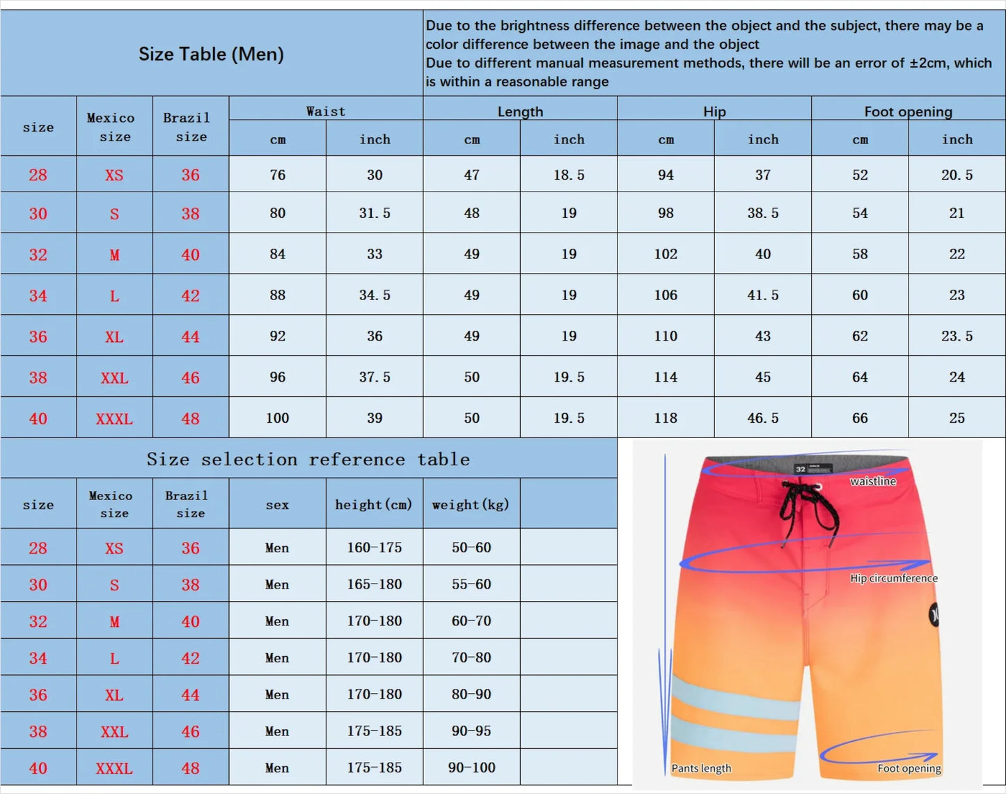 Top Quality Men Bermuda Boardshort Waterproof 4-way Strech Beach Surf Shorts Quic- dry Comfortable Gym Fitness Bodybuilding Pant